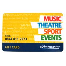 Ticket Master Gift Card Certificate